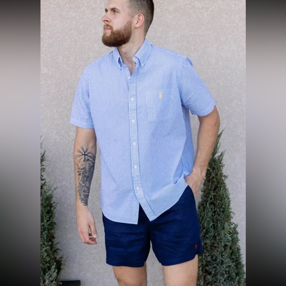 Polo Ralph Lauren classic fit 6” linen shorts